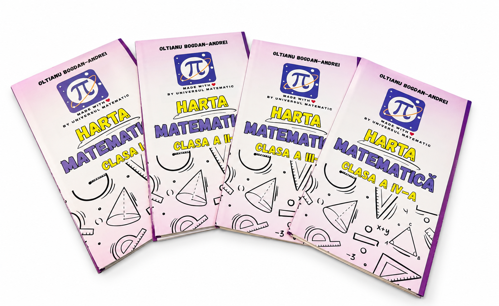 Pachet hărți matematică clasele 1-4