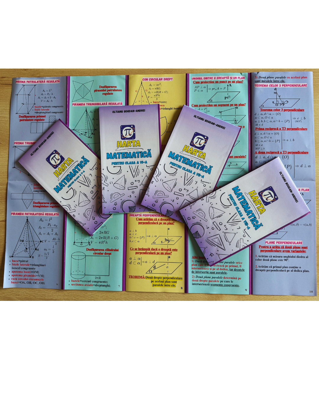 Pachet hărți matematică clasele 5-8
