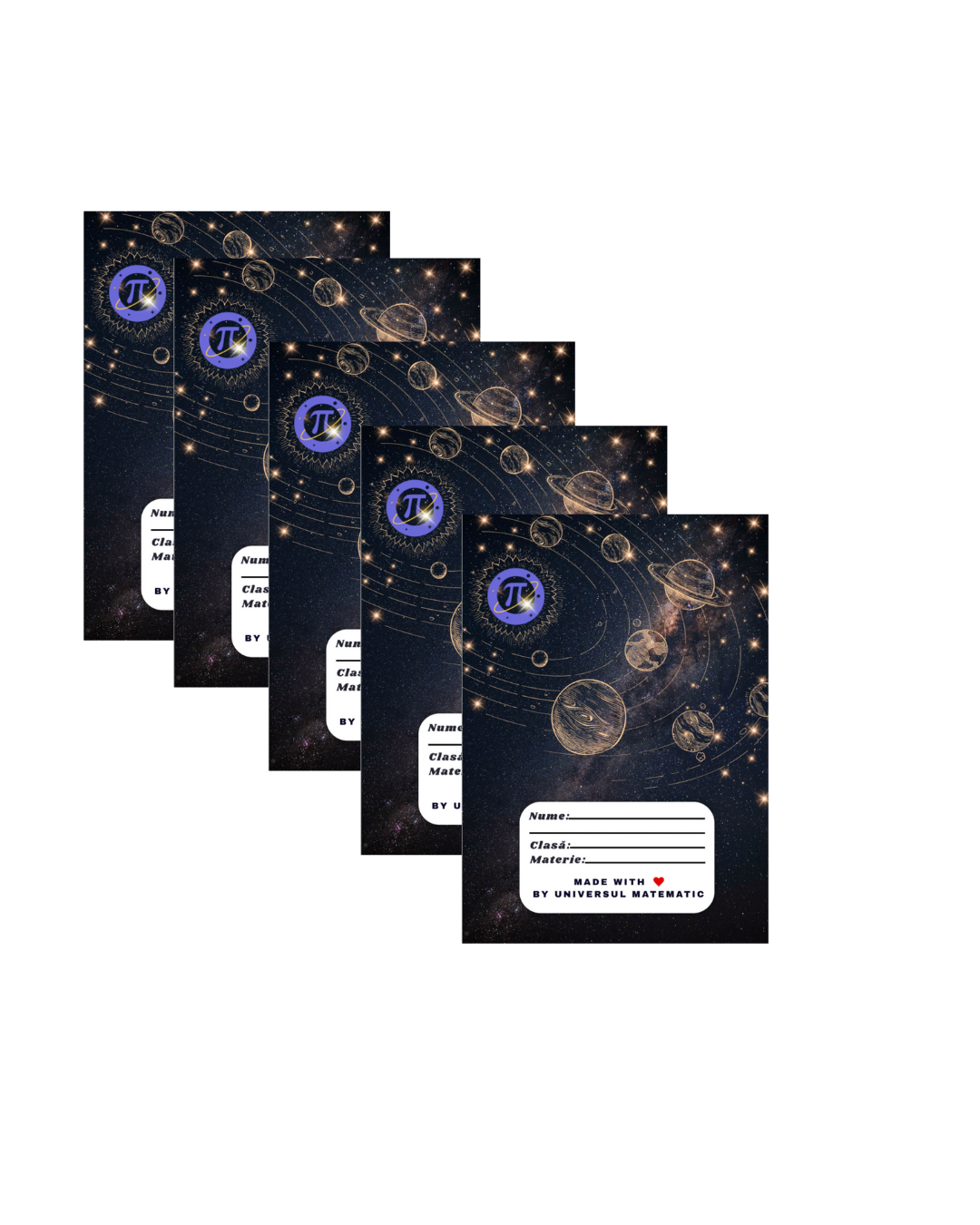 Set 5 caiete matematică cu memorator